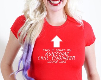 AWESOME CIVIL engineer T-SHIRT Official Personalised This is What Looks Like civil engineer plans maps tools