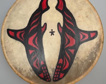 Tambor chamánico de piel de venado