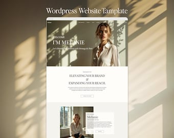 WordPress Website Template Kadence Theme Melanie — Coach Entrepreneur Blog