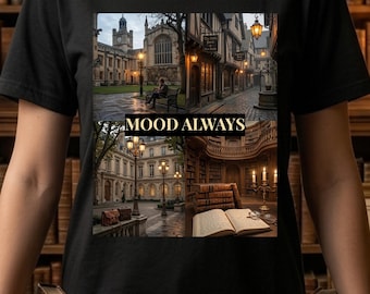 Vintage Library T-Shirt | Literary Mood tee