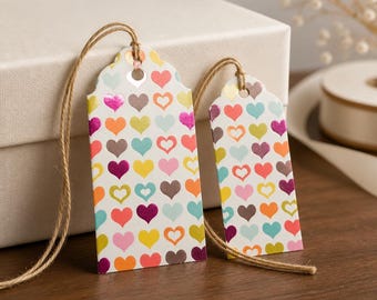 Hearts Galore - Gift Tags (Blank) - Sets of 10 or 25