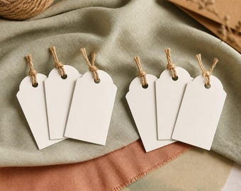 Just Blank - blank white price tags (100 ct. per set)