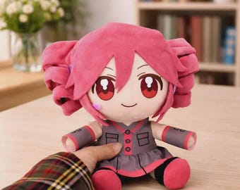 Kasane Teto Plush Doll 23cm – Soft Anime Stuffed Toy, Kawaii Manga Collectible