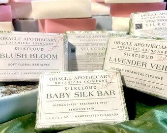 Silk Cloud-bundel: kies babyzijde, blush, lavendelsluier