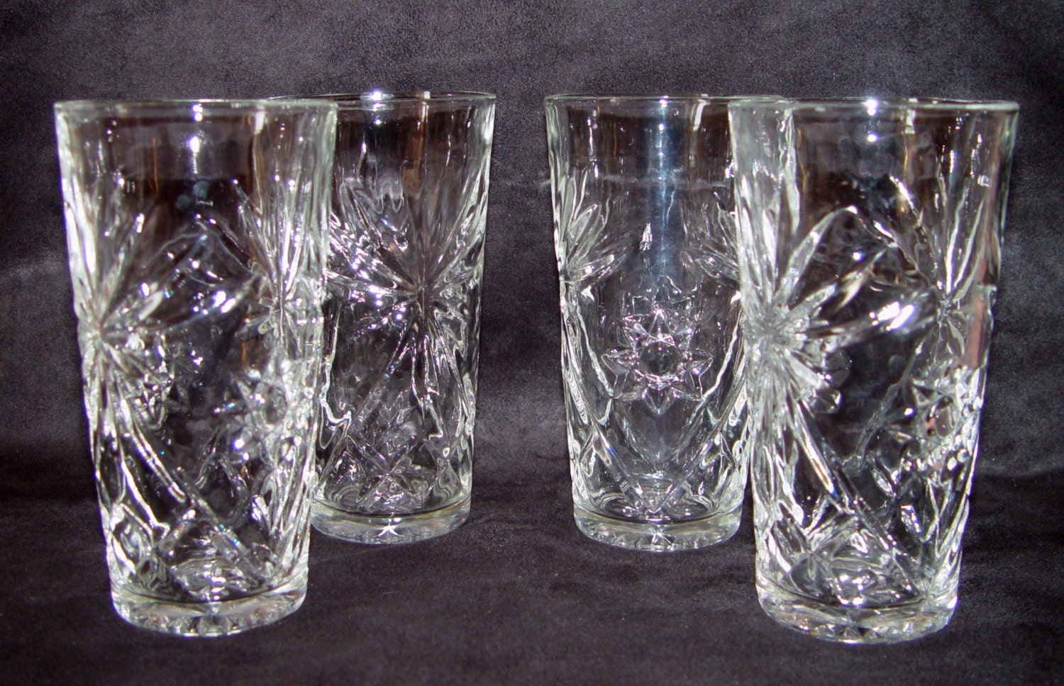 Anchor Hocking PRESCUT Star of David ICE TEA Glasses Set of Etsy