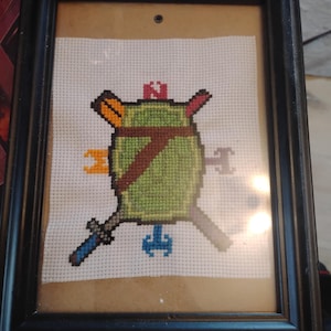 Teenage Mutant Ninja Turtles Framed Stitched Piece