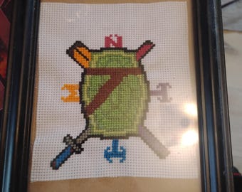 Cuadro bordado de las Tortugas Ninja Adolescentes Mutantes