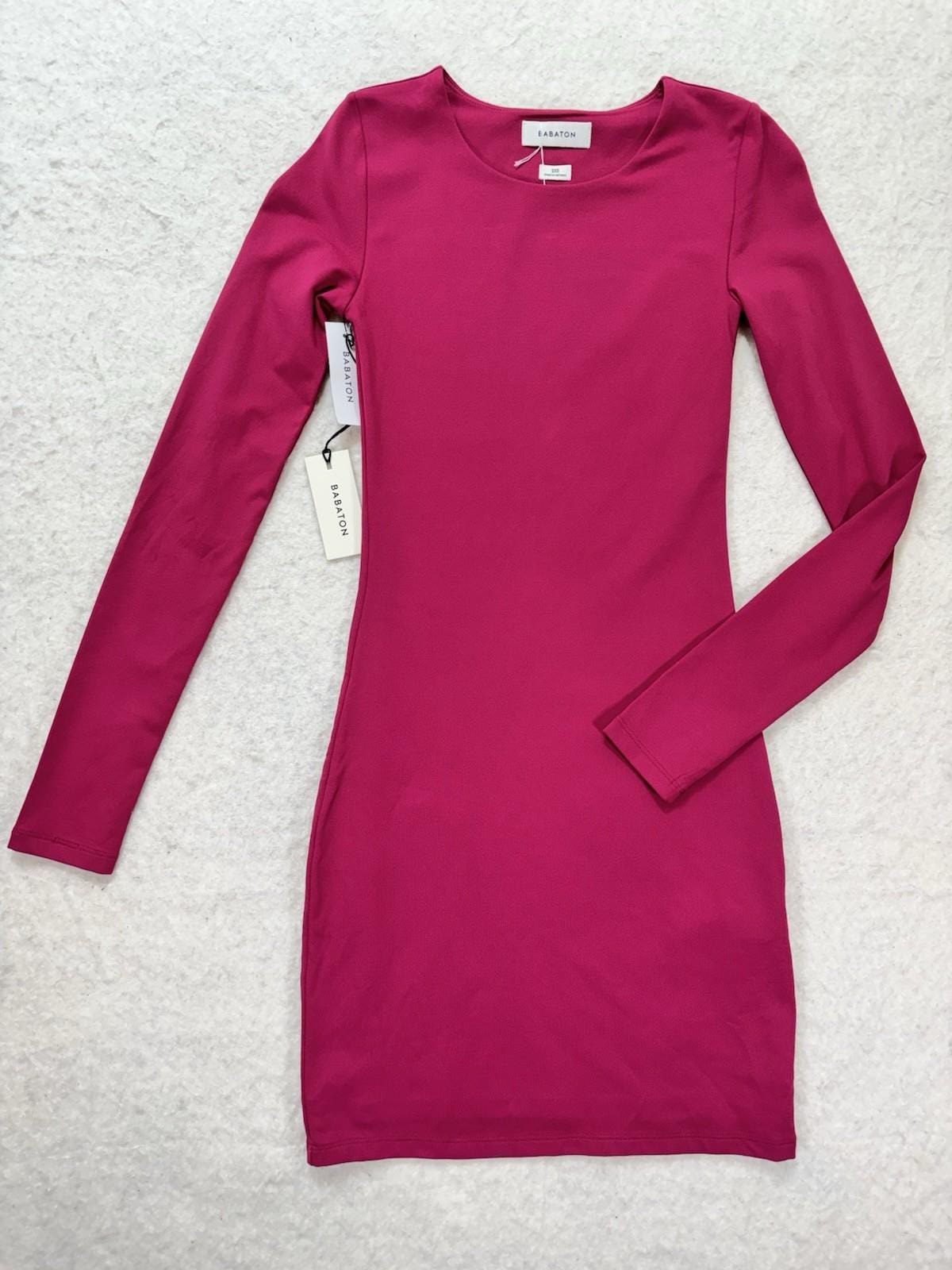 strapless open back dress Babaton Spag Strap Dress S Burgundy  Sailor Jack Consignment