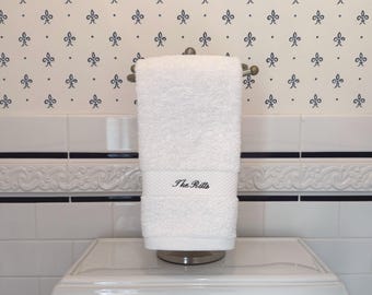 Custom Embroidered Hand Towel