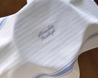 Paño de cocina de masa madre bordado a medida / Toalla de cocina 100% algodón personalizada