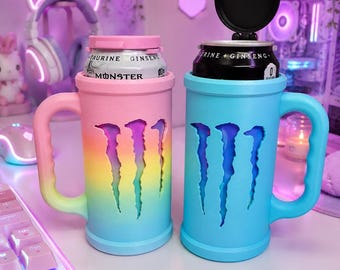 Suporte para copo de bebida energética CLAW M, 473 ml ou mais, 2 cores.