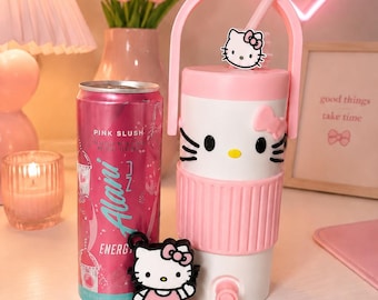 Kawaii Kitty Slim Can Holder | 3D Printed Drink KOOZIE (Fits 12oz)