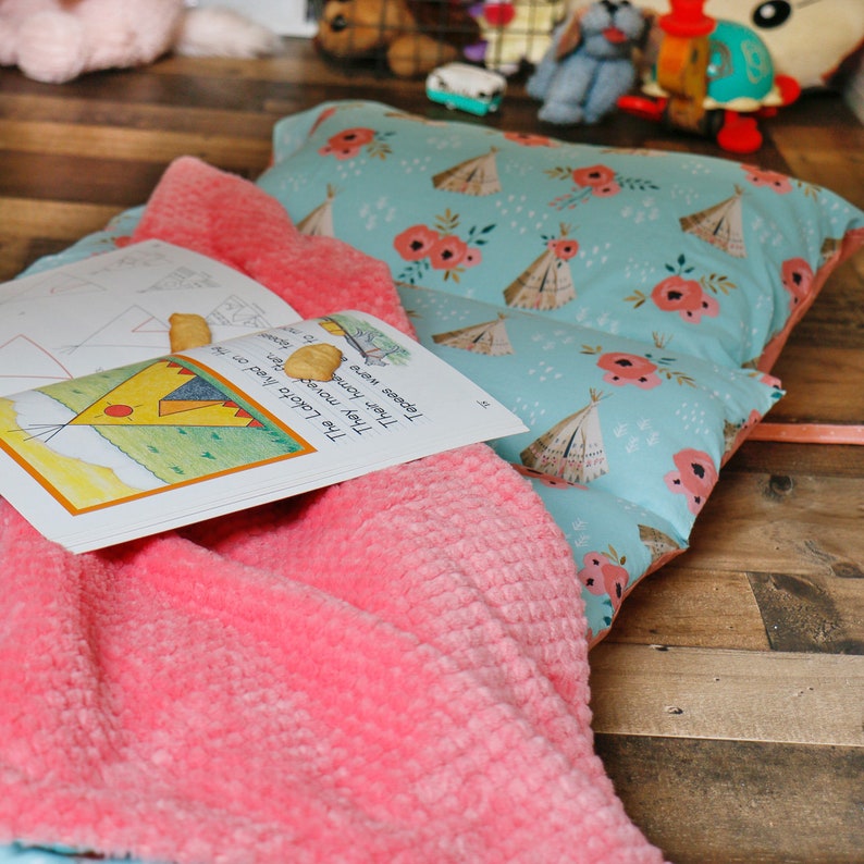 Nap Mat Roll for Girls Satin Ruffle Blanket and Pillow Nap Etsy