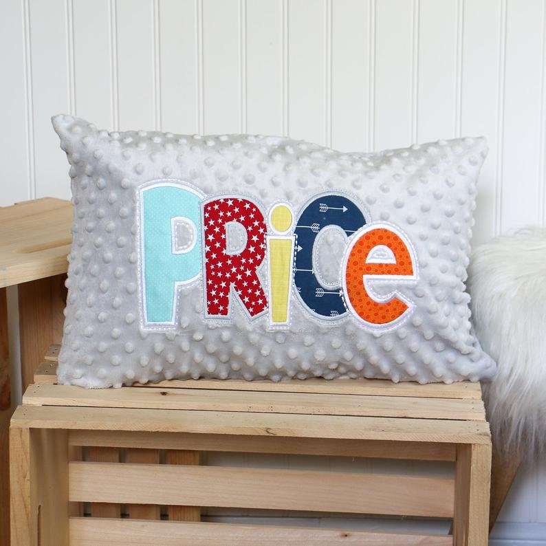 Personalized Letter Pillow Name Pillow Personalised Cushion Etsy