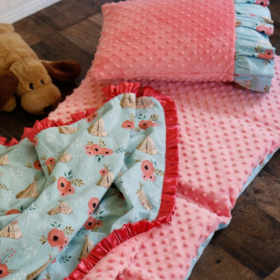 Teepee Nap Mat Kindermat Cover With Pillow And Blanket Toddler Etsy