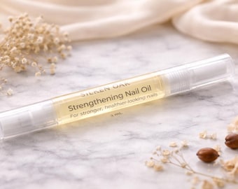 Penna per olio per cuticole / Olio per la crescita delle unghie / Olio rinforzante per unghie / Olio idratante per cuticole / Cura naturale delle unghie / Jojoba e vitamina E