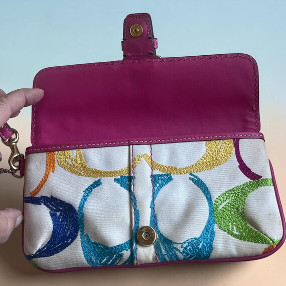 Vintage Y2K Coach Hamptons Scribble Embroidered Buckl… - Gem