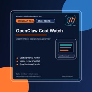 OpenClaw Cost Watch Cron Recipe AI Model Usage Budget Workflow PDF Download