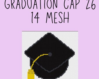 2026 Graduation Cap - 14 Mesh - Digital Stitch Guide