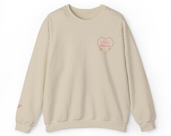 Keep Shining Embroidered Nurse Sweatshirt | Small Chest Graphic | Nurse Crewneck | Healthcare Worker Gift | Cozy Embroidered Crewneck