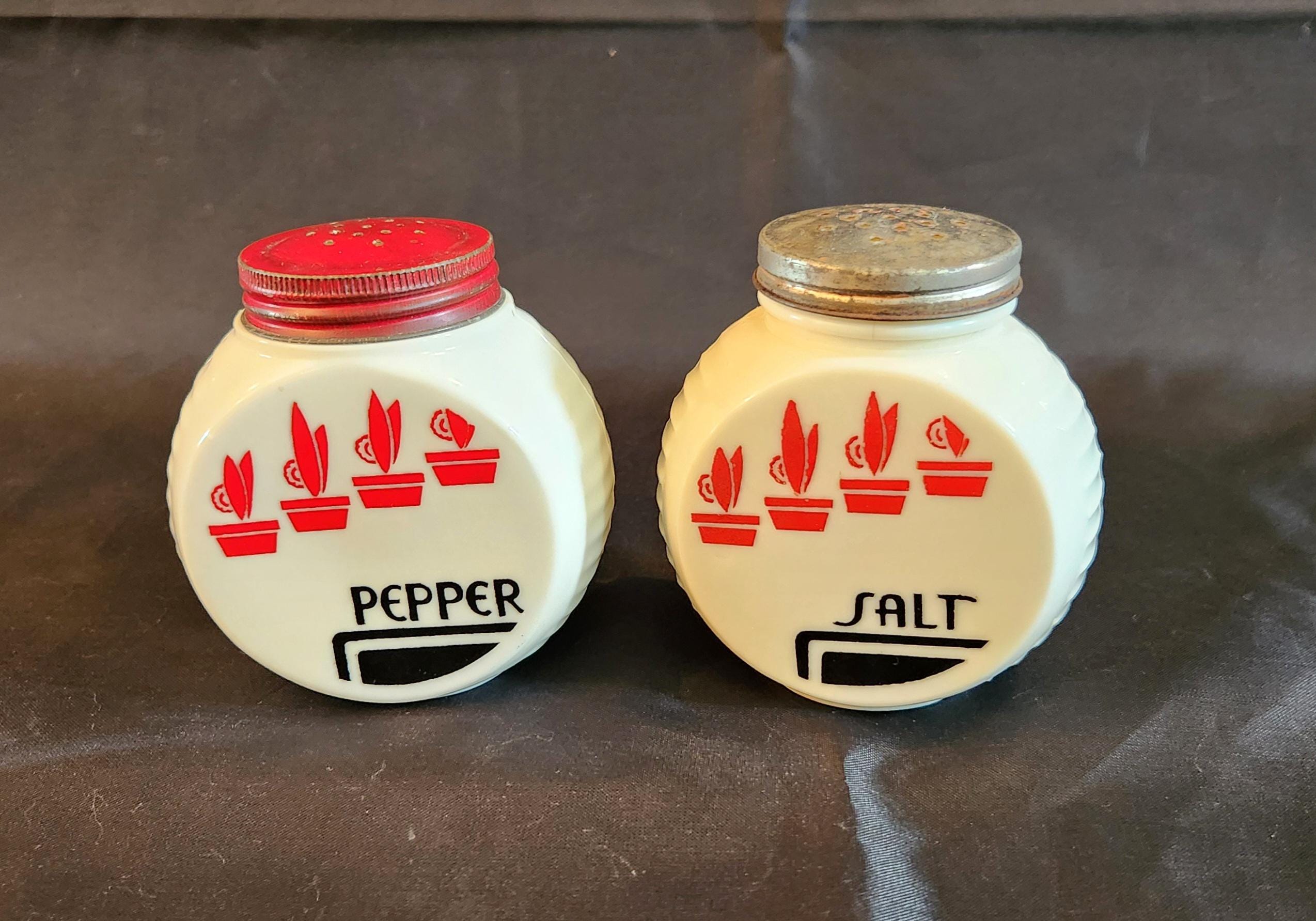 Fire King Salt and Pepper - Etsy