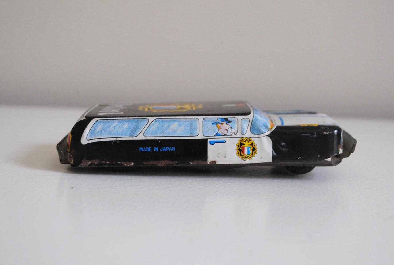 Tin Toy Police Car - Etsy