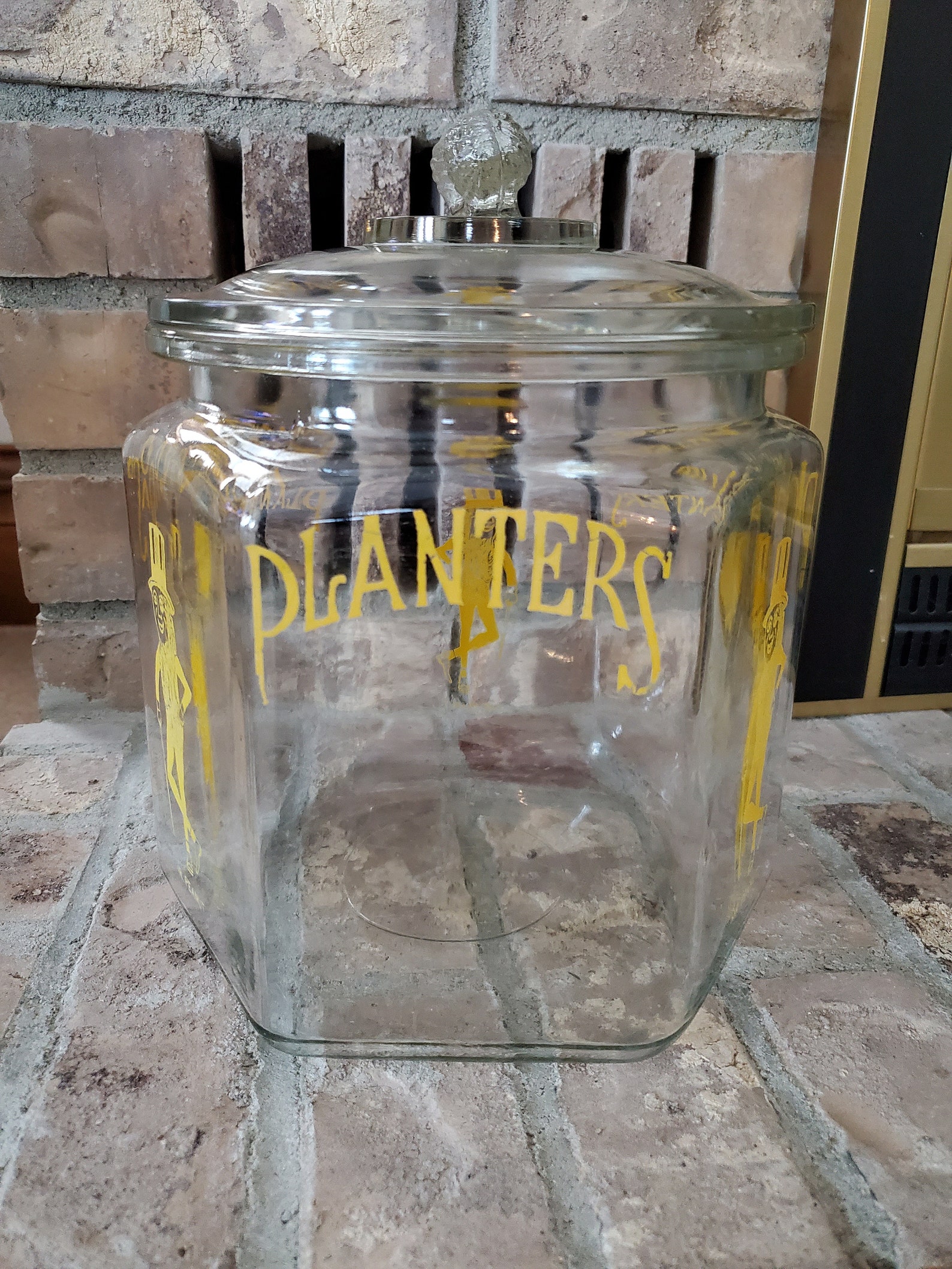 Large Planters Mr. Peanut Hexagon Jar With Peanut on Lid and Etsy