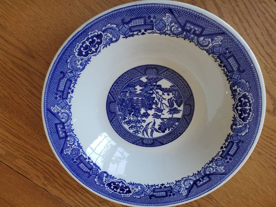 Johnson Brothers Willow Blue Transferware Serving Bowls Set of Etsy