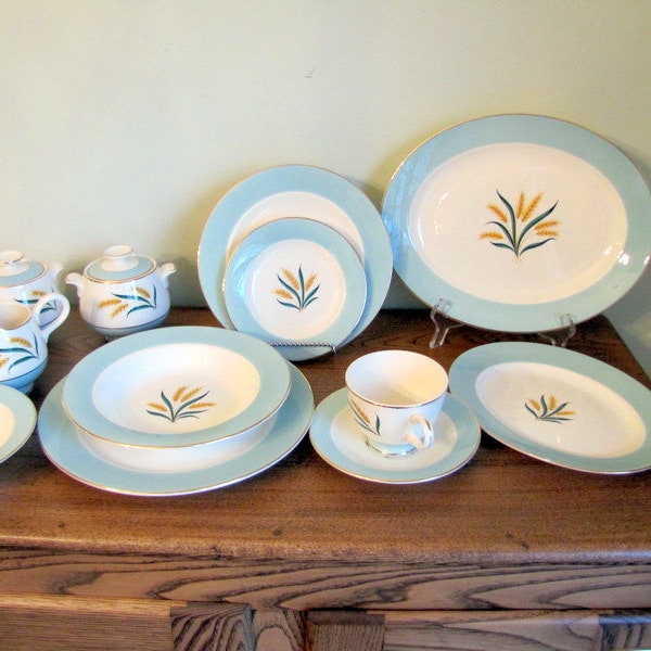 Wheat Pattern Dishes Etsy