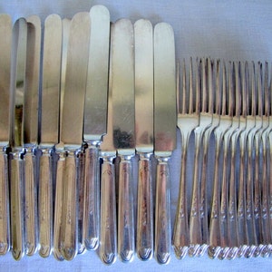 Vintage Duchess Oneida Community Tudor Plate Silverware 24 Piece Set