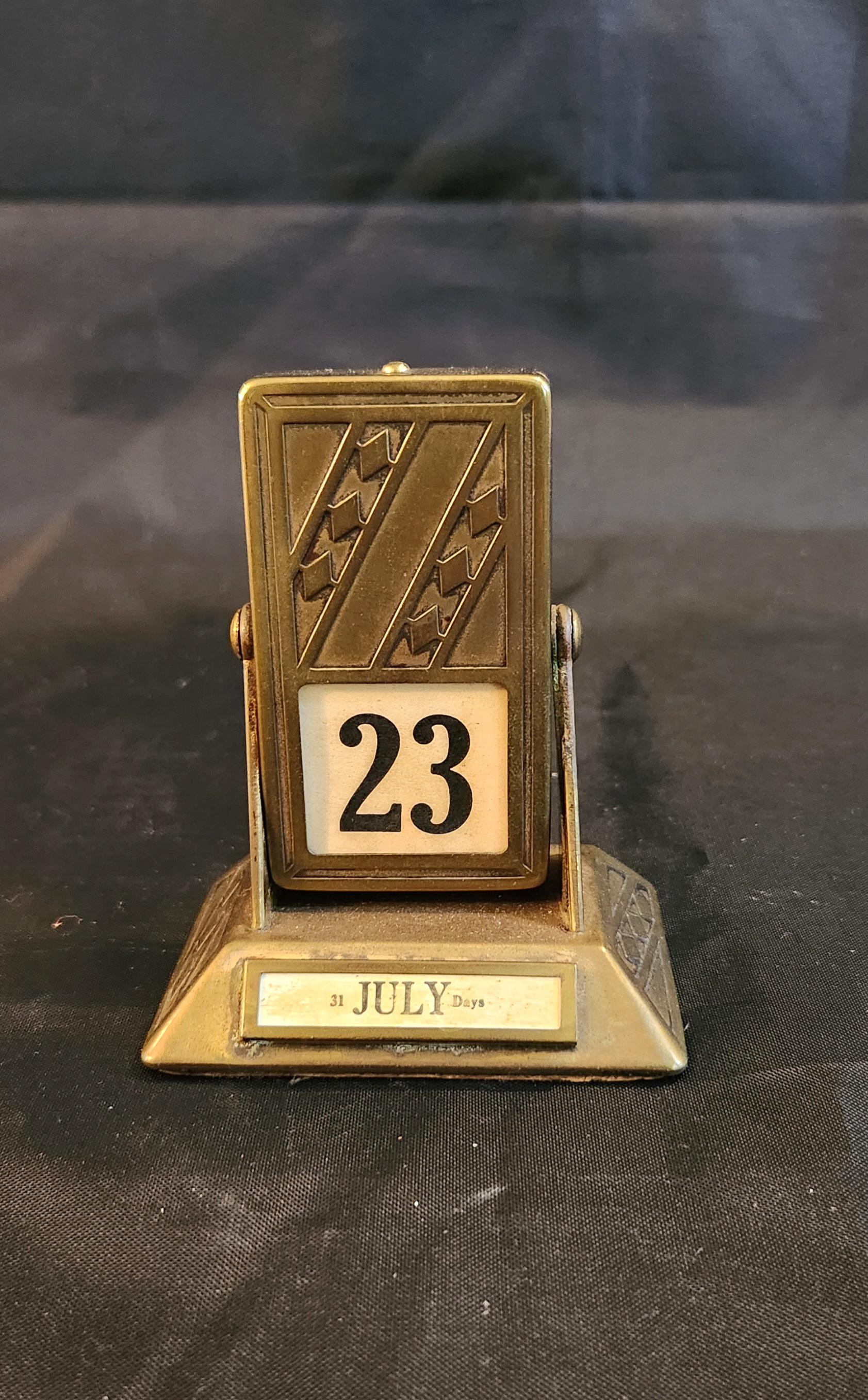 Vintage Metal Perpetual Flip Calendar - Etsy