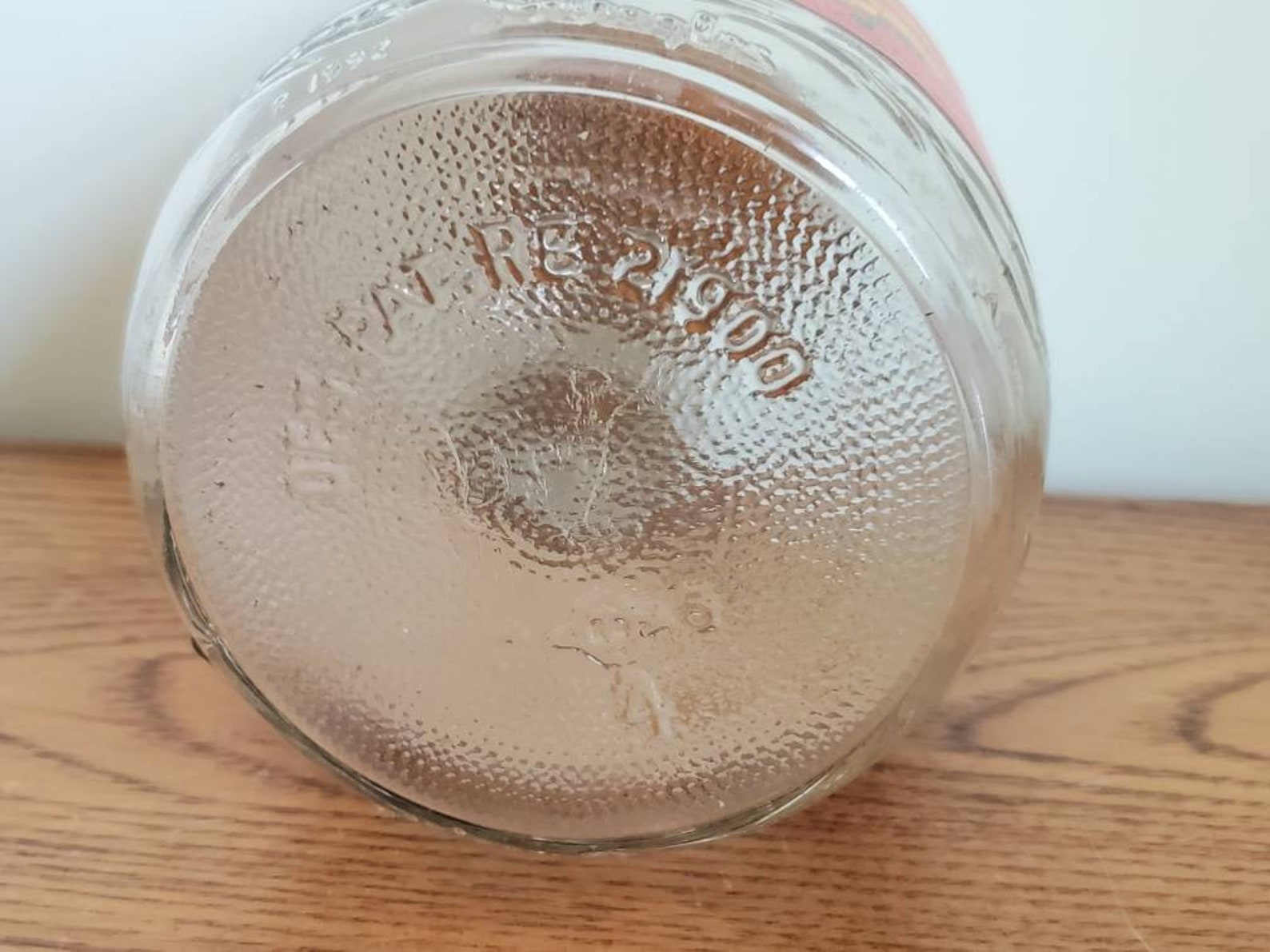 Vintage Folgers Coffee Jar with Paper Label Embossed Mountains Etsy