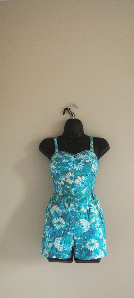 1950s Bathing Suit, The Kahala, Hawaiian Playsuit/