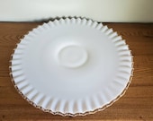 Vintage Silvercrest Extra Large Torte Cake Plate by Fenton
