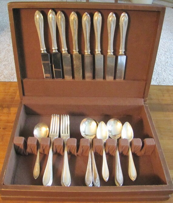antique 5 pc pl setting Oneida Community Sheraton 1910 silver plate 3 sets avail