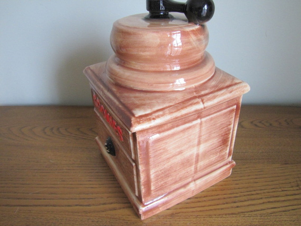 Mid Century Vintage McCoy Coffee Grinder Cookie Jar Ceramic Etsy