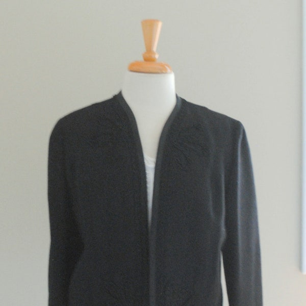 Wool Embroidered Bolero Jacket