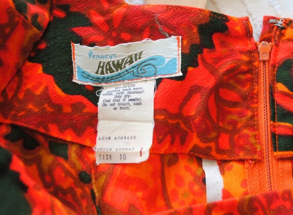 Hawaiian Dress Vintage 70s Maxi Dress Penneys Haw… - image 3