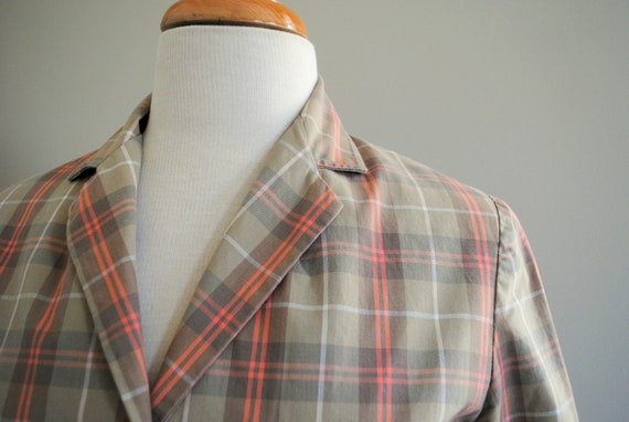 Vintage Bobbie Brooks Plaid Cotton Blazer Jacket,… - image 4