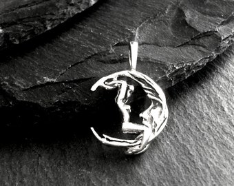 Artistic Nude female beauty figure Naked lady woman art sterling silver charm