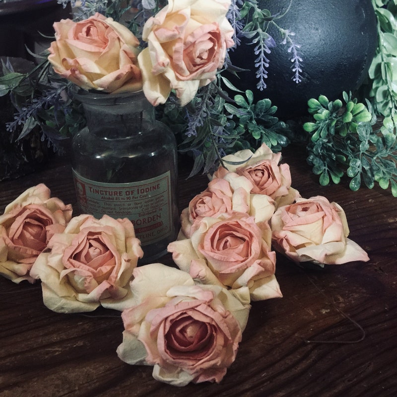 Parchment Roses - Etsy