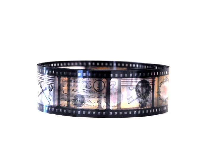 Vintage Film Strip Stickers Hot Air Balloons Vintage Etsy