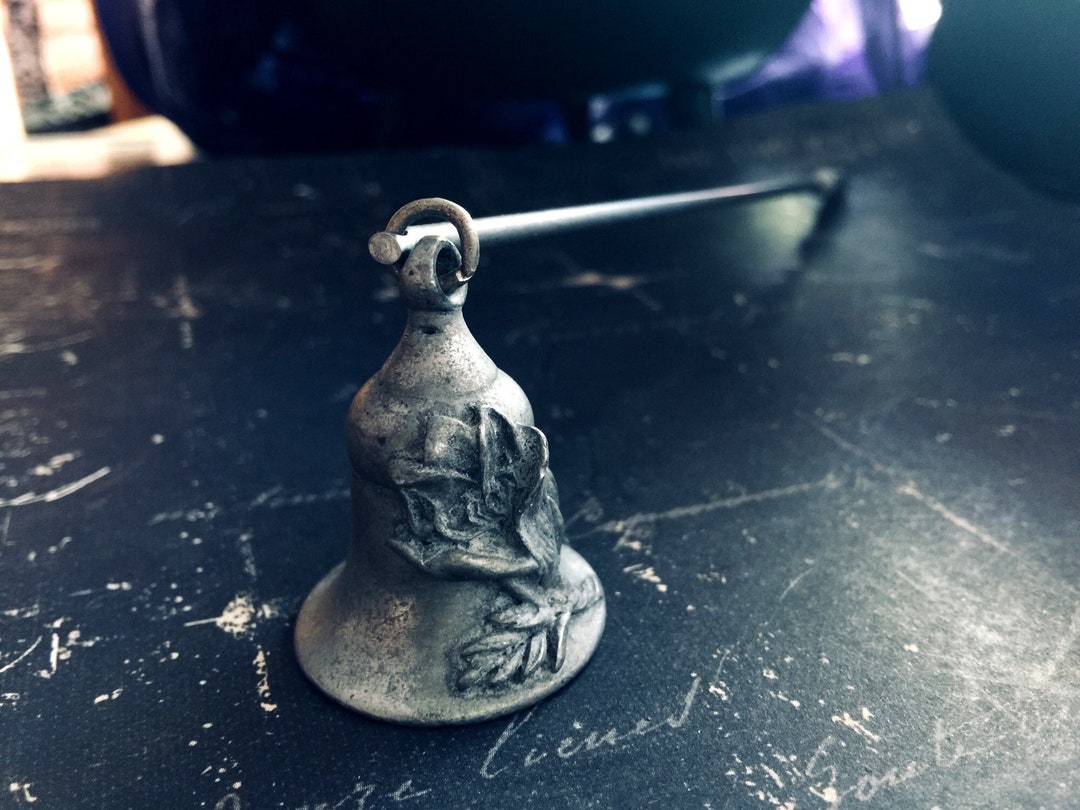 Single Flower Candle Snuffer With Swiveling Handle Vintage Etsy