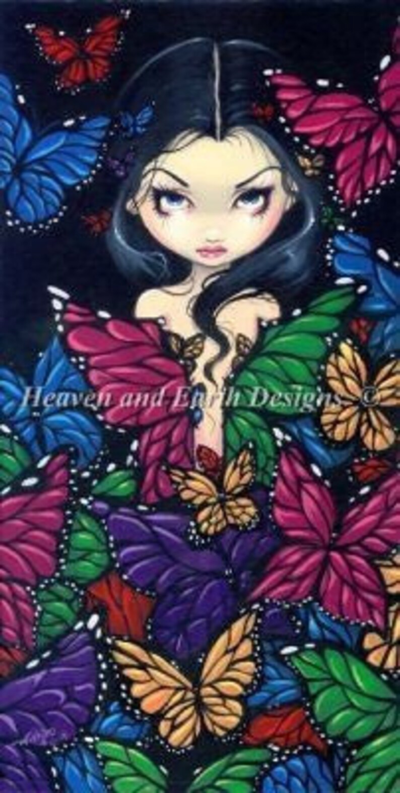 CROSS STITCH Jasmine Becket Griffith Butterflies Girl Galore Etsy