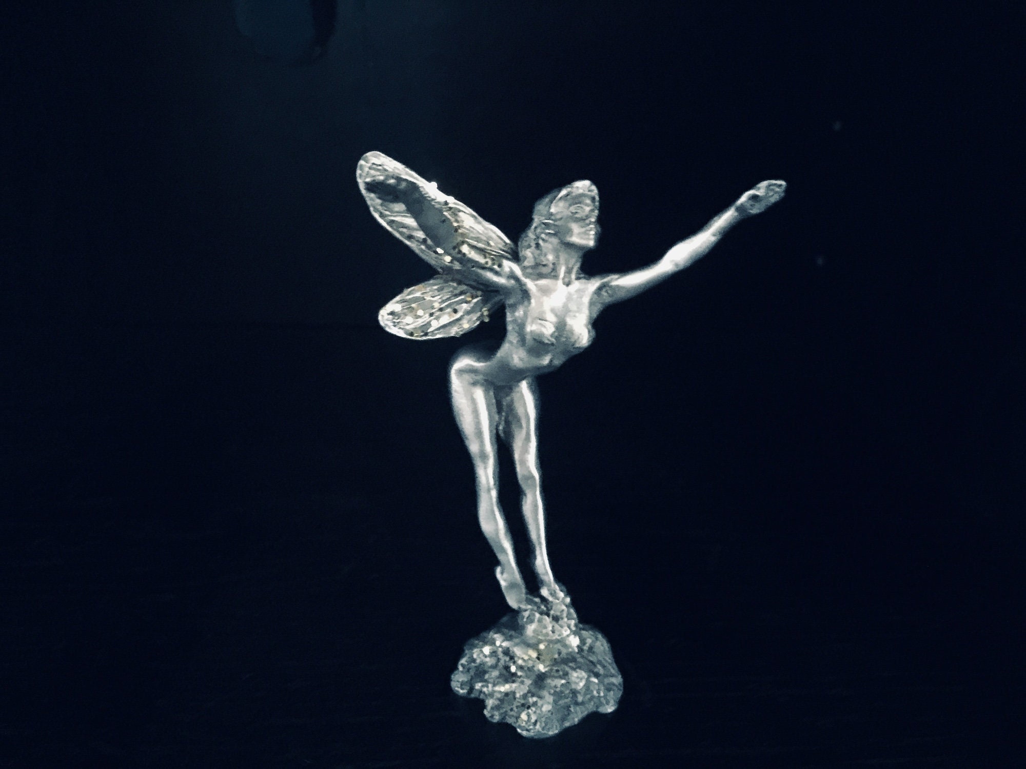 Dark Wings Fairy Necklace .925 Sterling Silver by Peter