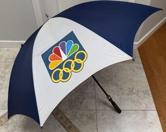 Vintage NBC Olympics 48 Umbrella Rare Collectible Sports Memorabilia