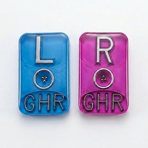 Small BB Xray Markers – Compact Lead Monochromatic Set, Custom Initials (Left/Right)