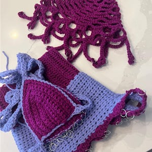 Custom Crochet Set - Festival Set - Rave Set - Made to Measure EDM Sets