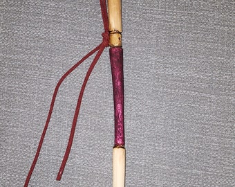Hand carved wooden magic wand