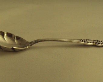 Vintage International Silver Plate Shell Sugar Spoon Rogers Bros 1847 Heritage